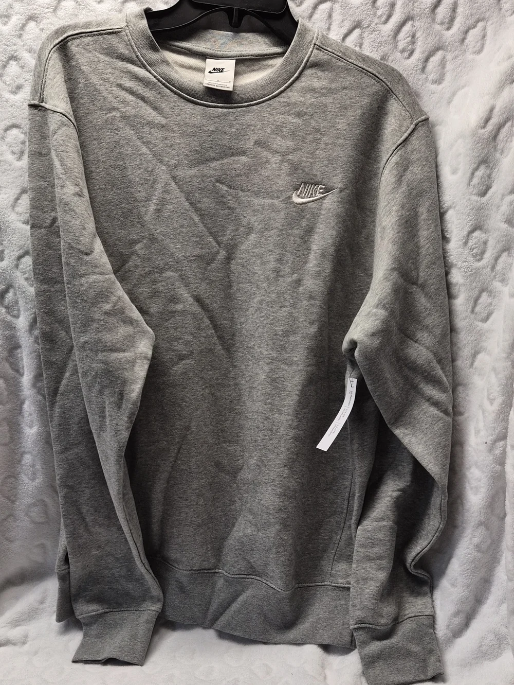 Nike Men's Gray Crewneck Sweatshirt